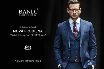 První prodejna Pánské obleky BANDI na Slovensku