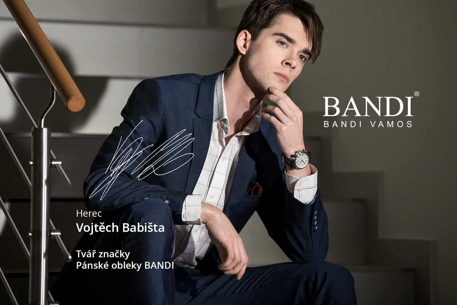 Herec Vojtěch Babišta je oficiální tváří módní značky BANDI