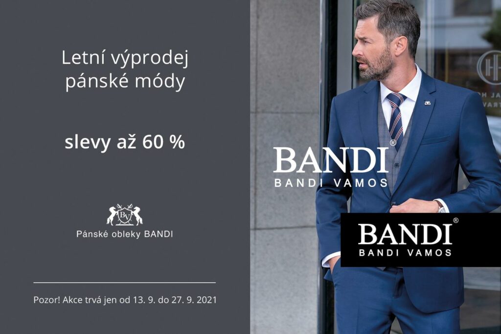 Letní výprodej pánské módy 60 %