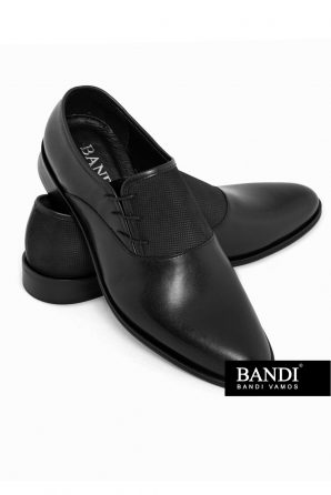 Černá kožená obuv Vacanti Nero