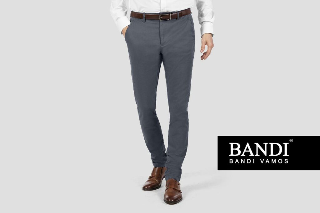 Tmavě šedé bavlněné kalhoty BANDI Benduro