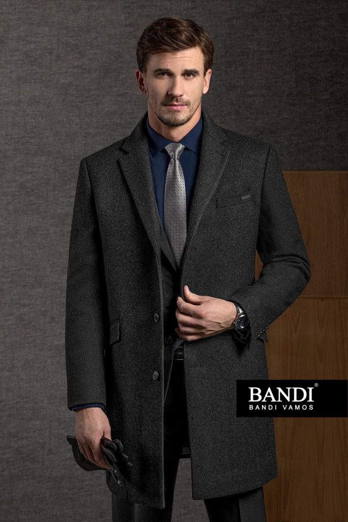 Vlněný zimní kabát BANDI, model Mazzareli
