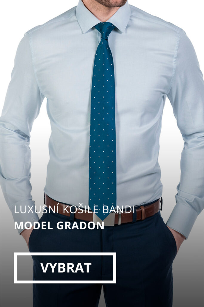 Pánská košile BANDI, Gradon, Slim, Azzur