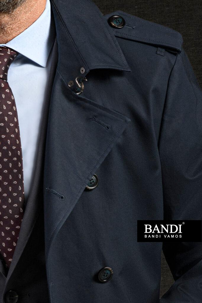 Pánský trenčkot BANDI - detail límce