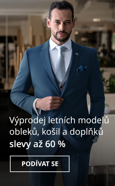 Letní výprodej pánských obleků, košil a doplňků - SLEVY až 60%