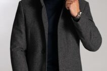 Pánské bavlněné roláky BANDI. Outfit s pánským kabátem BANDI.