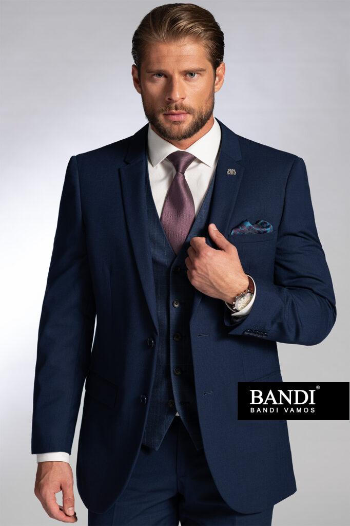 Pánský oblek BANDI, Isideo Marin, Tailored Fit