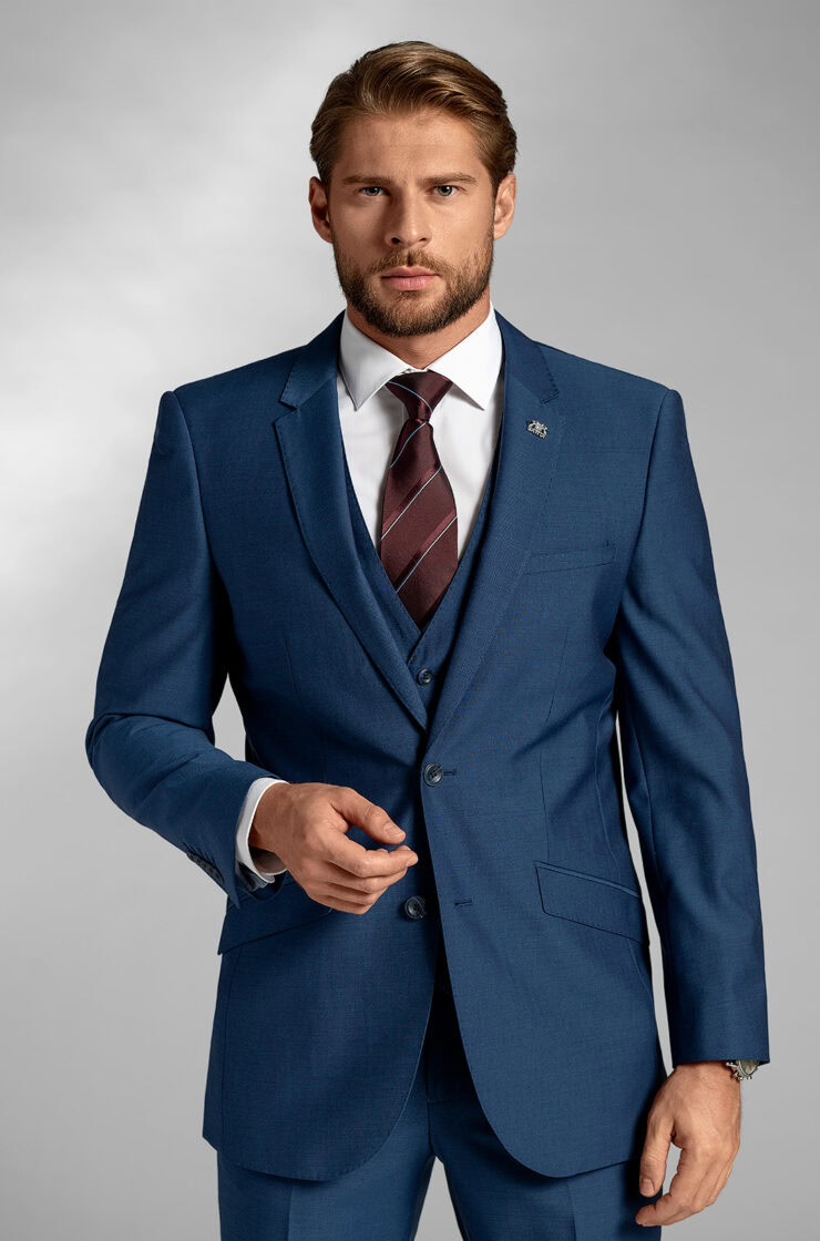 Pánský oblek BANDI Boscetti Blu, Tailored Fit