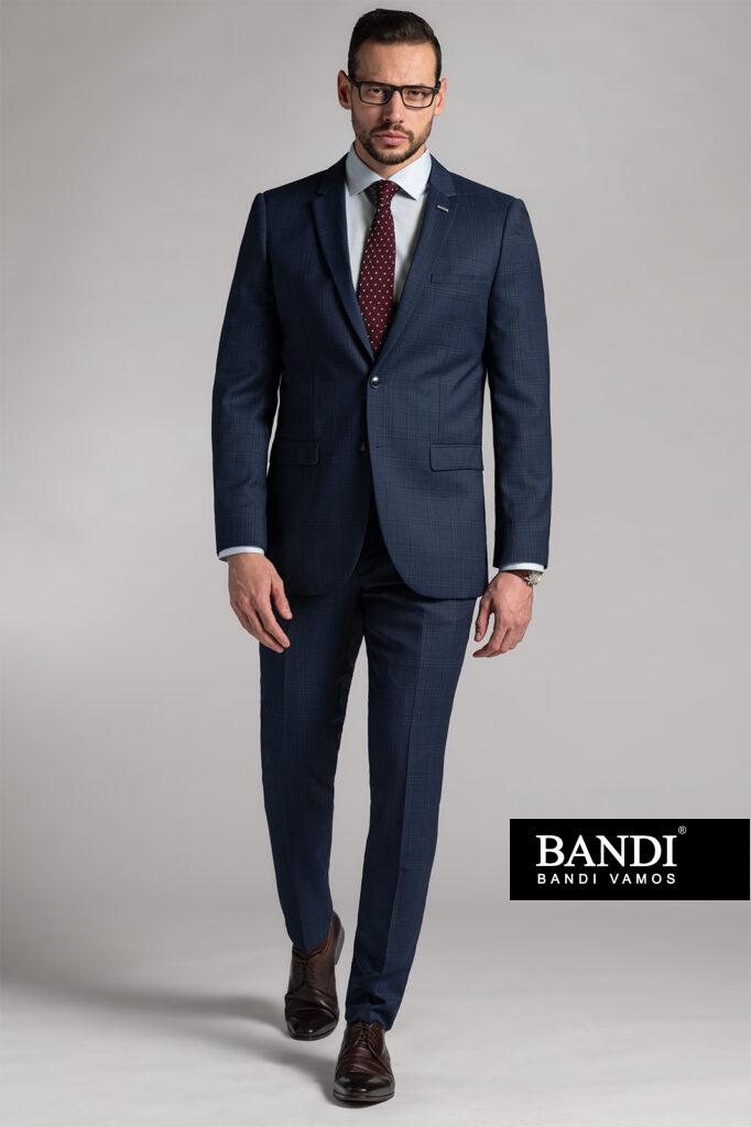 Pánský oblek BANDI Patterno Marin, Slim Fit