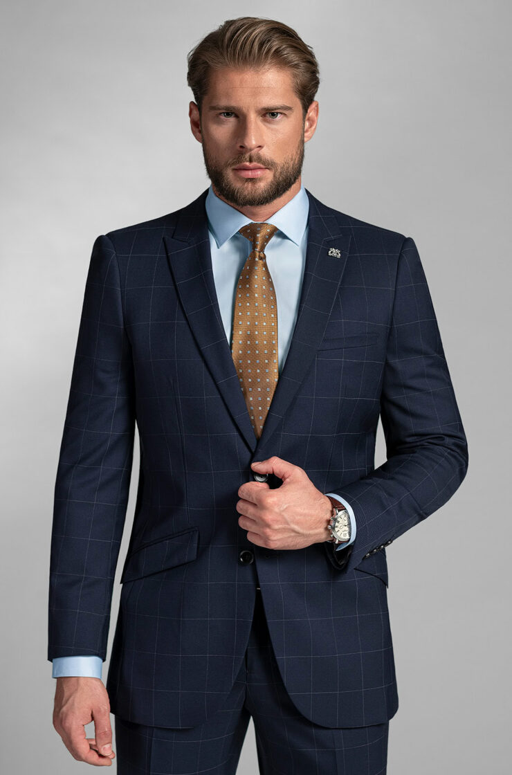 Pánský oblek BANDI Lacrone Marin, Tailored Fit