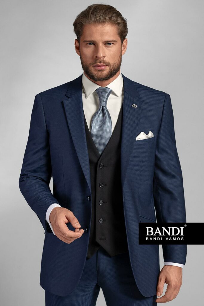 Pánský oblek BANDI Giante Marin, Tailored Fit