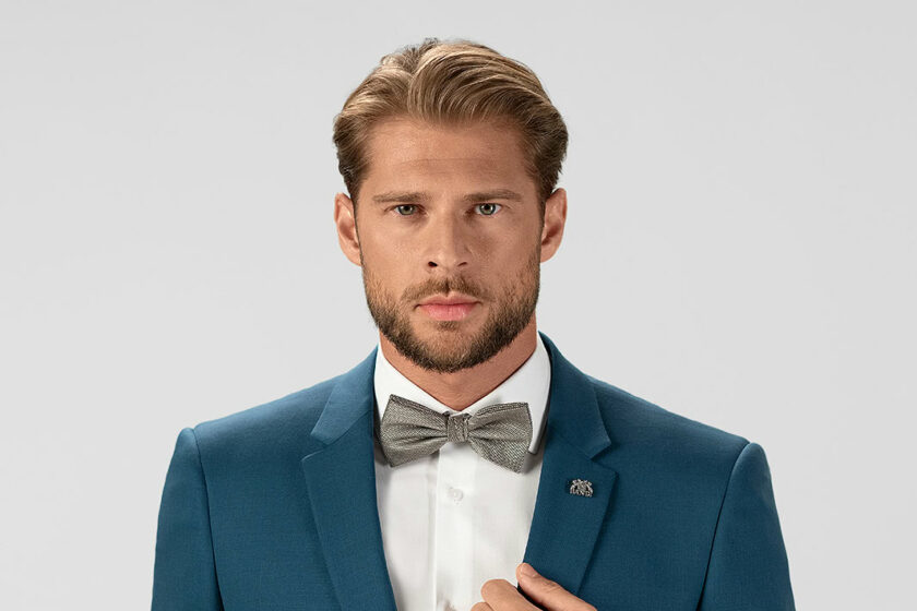 Pánský oblek Farsini Petrol, Tailored Fit